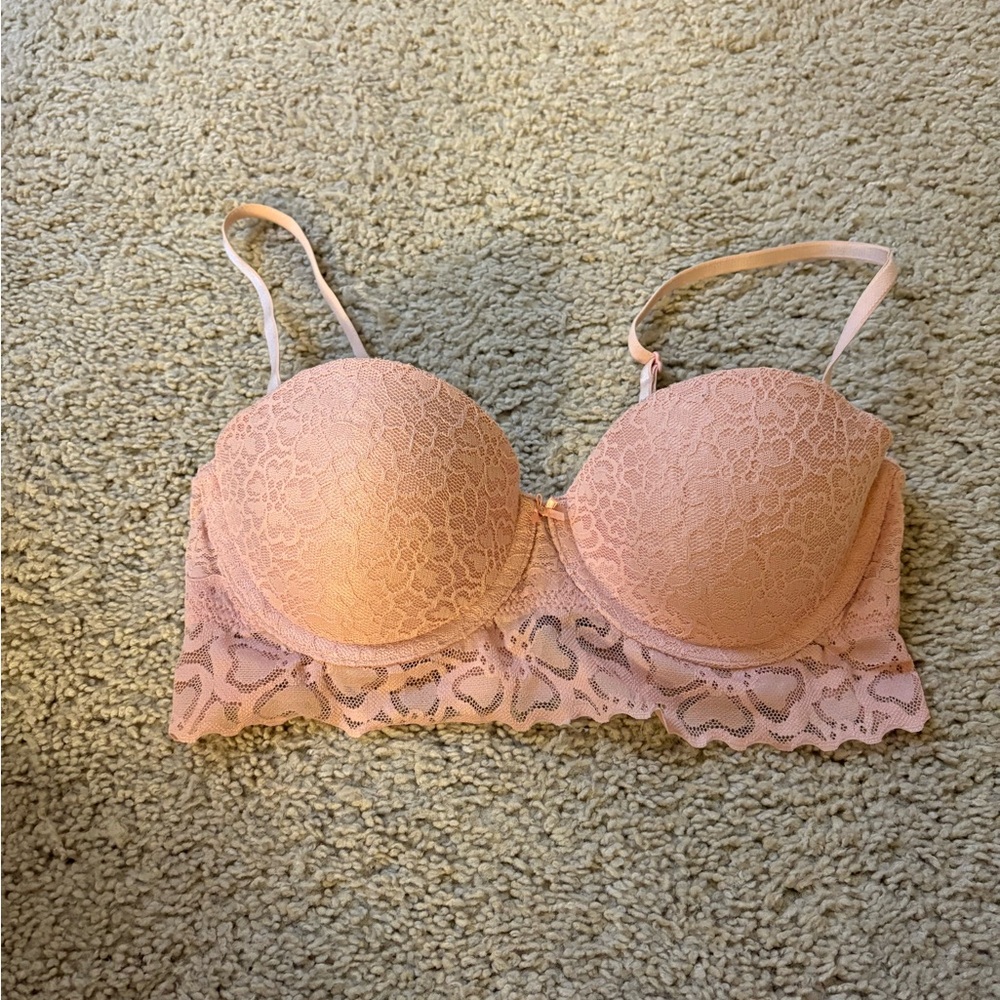 Aerie Lace Underwire Bra in Soft Pink
